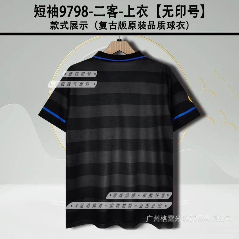 979899 Inter Milan Inter jersey home and away Ronaldo Recoba short-sleeved retro football jersey S