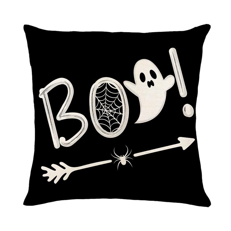 

Чехол для подушки на Хэллоуин с рисунком тыквенного черепа, чехол для диванной подушки, домашний декор 45*45cm JYM477-4