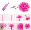 34907 Blotting paper pompom 15 white decoration pompoms