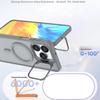 KEYSION Lens Stand Magnetic Phone Case for MagSafe for HONOR X5d Plus Matte Translucent Shockproof Back Cover for Honor X5c Plus