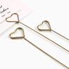 10/20pcs Art Card Holder Metal Postcard Clip Flower Shop Special Card Gold-plated Flower For Party Decoration