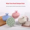 Round Silicone Scalp Shampoo & Massage Brush - Anti-itch Meridian Dredging Comb for Scalp & Pet Cleaning