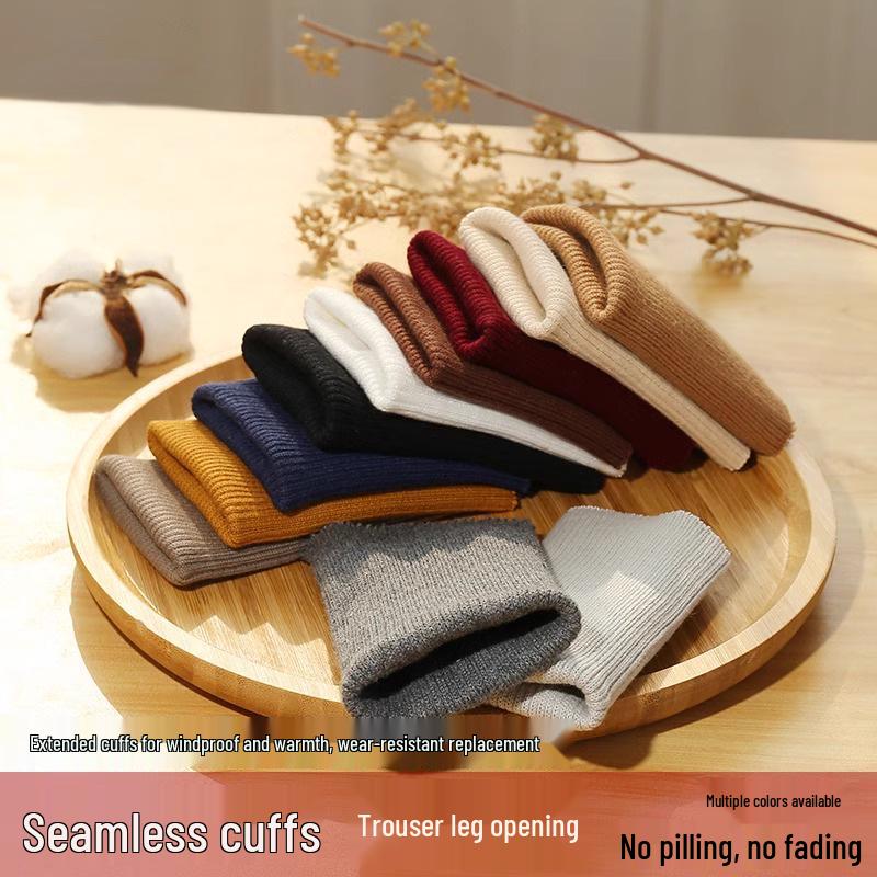 Elastic Trim Ribbed Cuffs for Children's Down Jackets and Pants