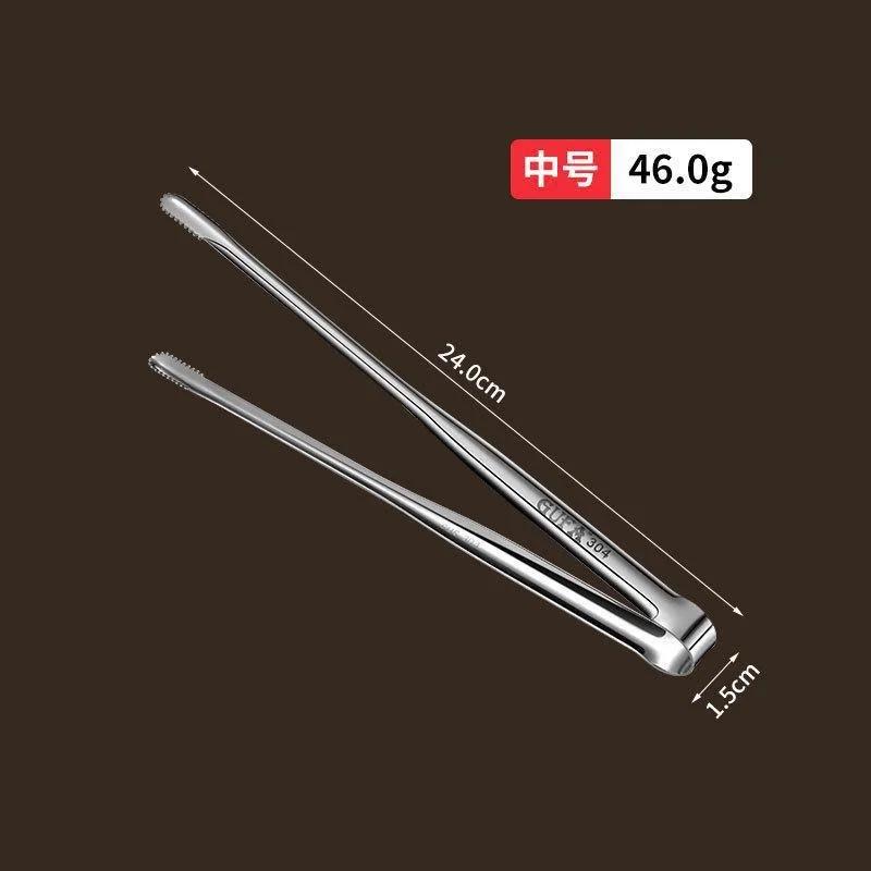 304 Stainless Steel Household Barbecue Clip BBQ Tools Japanese Bread Food Steak Extended Kitchen Gadget Outdoor Accessories
