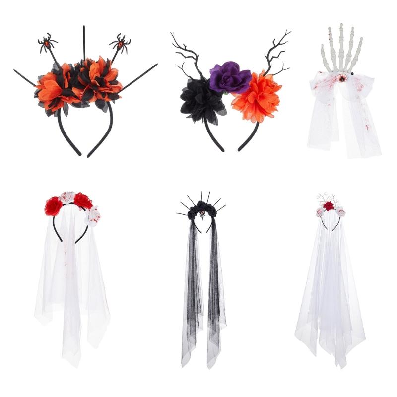 Creative Halloween Costume Headpiece Decorative Women Headbands Stylish Headgears Accessory for Themed Parties