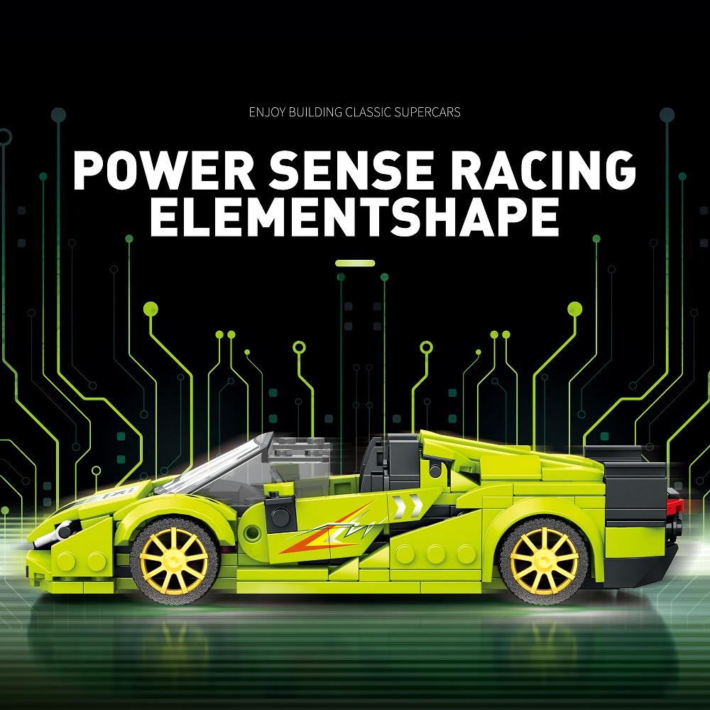 Racing Sport Model Car Building Blocks Set Collectible Race Car Display Model Creative for Car Lovers & Kids  Boys 8+ 363PCS