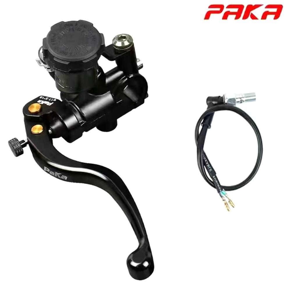 

18RCS Radial Mount Brake Clutch Pump Motorcycle Hydraulic Master Cylinder Lever 22mm For Honda Suzuki Yamaha Moto Scooter Racing Black Left