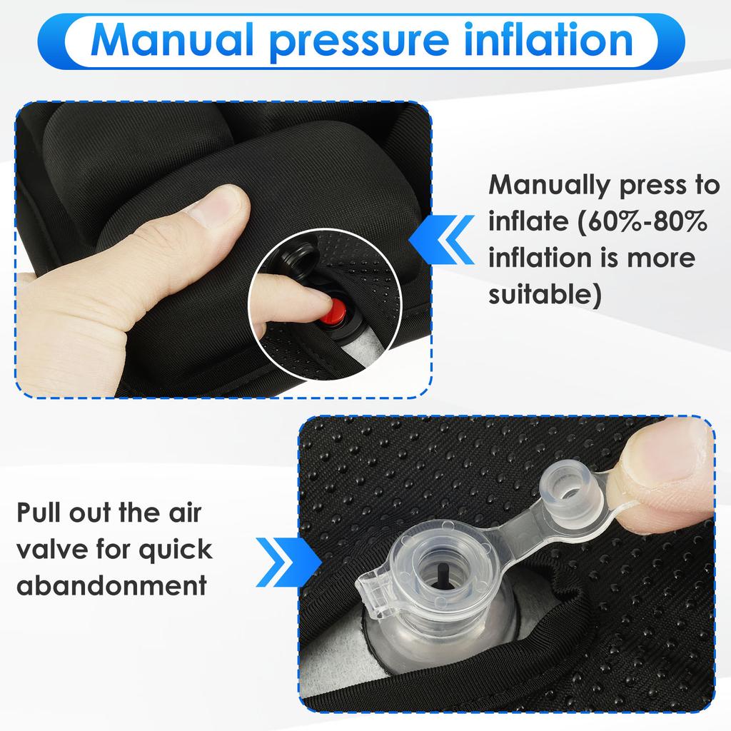 3D Inflatable Seat Cushion Leak Proof Adjustable Office Chair Car Seat Cushion Soft Comfortable Anti Slip Wheelchair Air Cushion