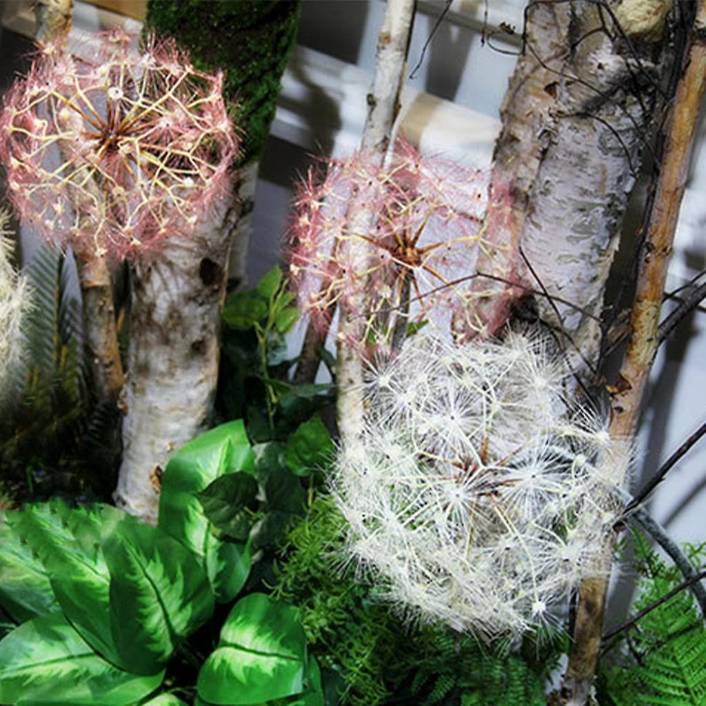 Artificial Flower Dandelion Simulation Dandelion/flower White Plastic Iron Wire For Home Garden Decoration Fake Flowers-hao
