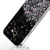 Samsung Galaxy J4 Plus Case, Glittery, Black