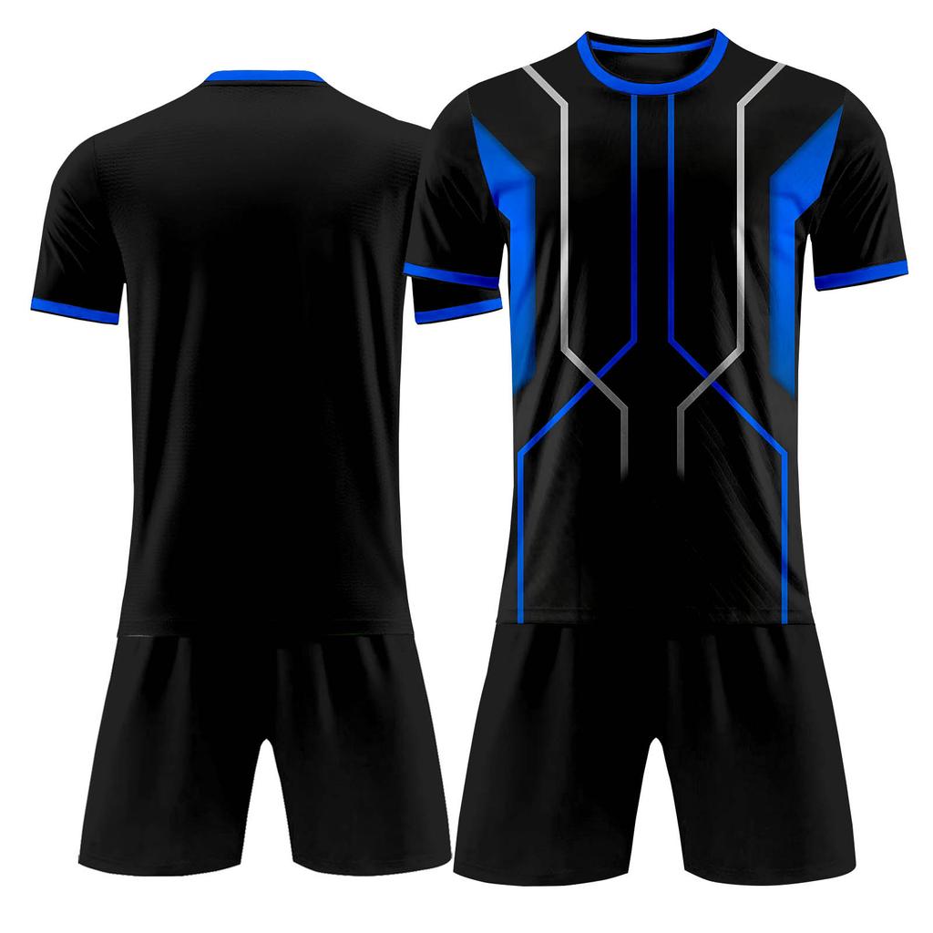 Individuelles zweiteiliges Set aus Fußballtrikots für Erwachsene und Kinder