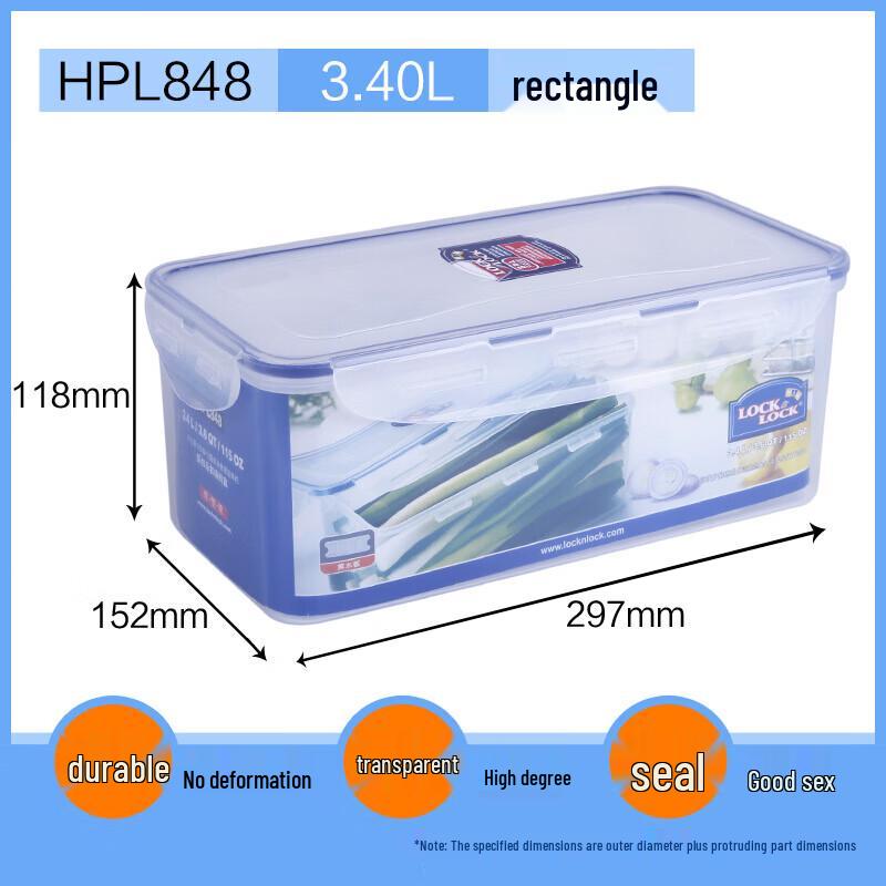 LocknLock 3.4L Plastic Airtight Food Storage Container
