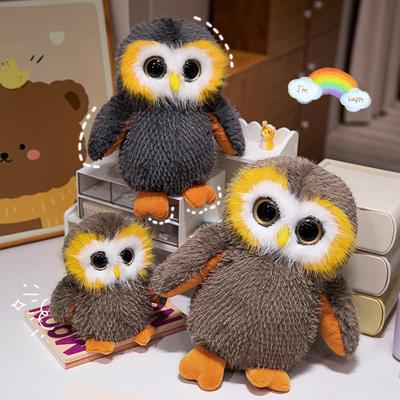 Cute Big-eyed Owl Doll Simulation Owl Small Doll Children's Accompanying Gift Plush Toy