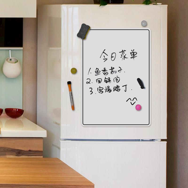 

Самоклеящаяся магнитная наклейка на белую доску, устойчивая к пятнам, лист-магнит на холодильник, используется как еженедельный планировщик питания, напоминание, уведомление