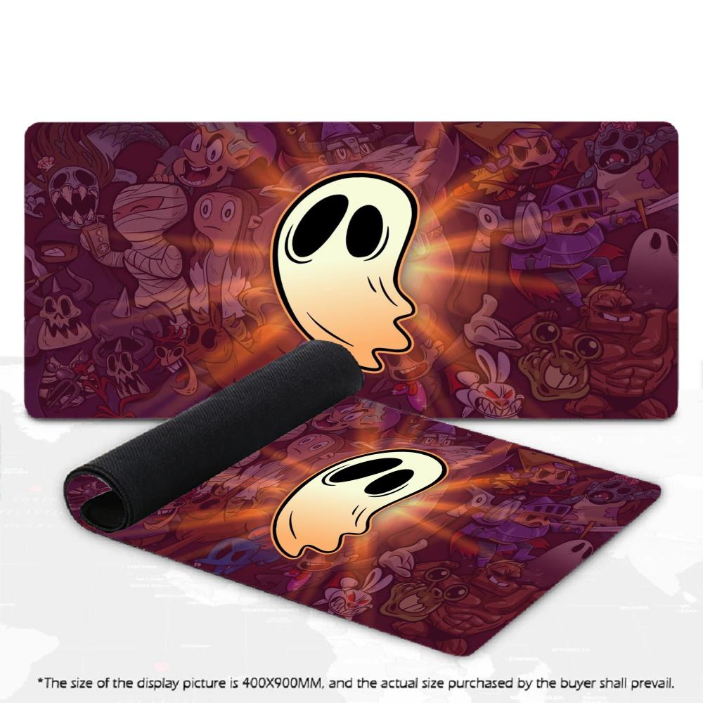 Cartoon Fantasy Mousepad XXL Angry Blue Rat Deskpad Non‑Slip Rubber Dark Monster Villain Art Game Keyboard Mats Gamer Desk Mats