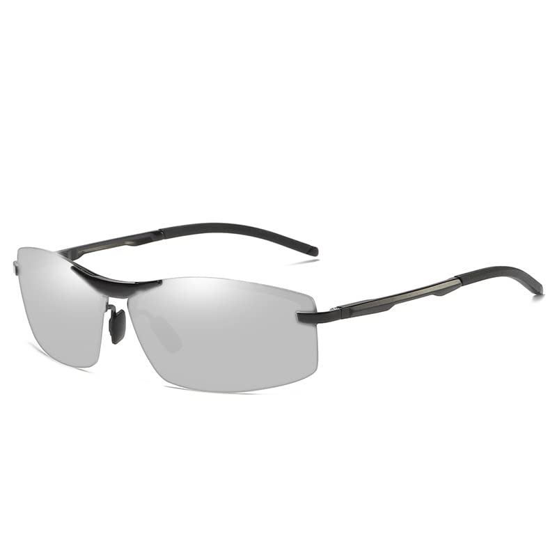 

VILISUN Поляризованные Спортивные Металлическая Оправа с UV400 День и Ночь для и с Фотохромными Линзами Мужские Солнцезащитные Очки, Ультралегкая Защита, Использование,