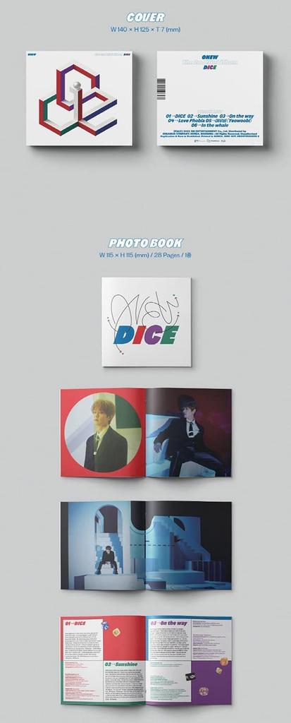 [Signed Photo] ONEW SHINee - DICE [Digipack Ver.] Korean Edition [Additional Bonuses: Signed Photo, Random Photocard Set, Random Postcard, Sticker]