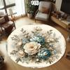 Floral Patterns Carpets Soft Round Rugs Living Room Bedroom Carpet Sofa Table Floor Mat Home Decor Gift Non-slip Child Play Rug
