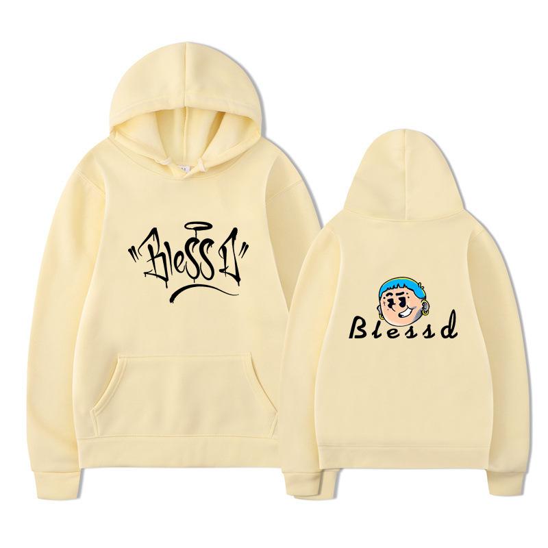 Blessd Mikiny Merch Pánské Dámské Mikina Pánská Mikina Vintage Unisex Pulovry Nadměrné Oblečení