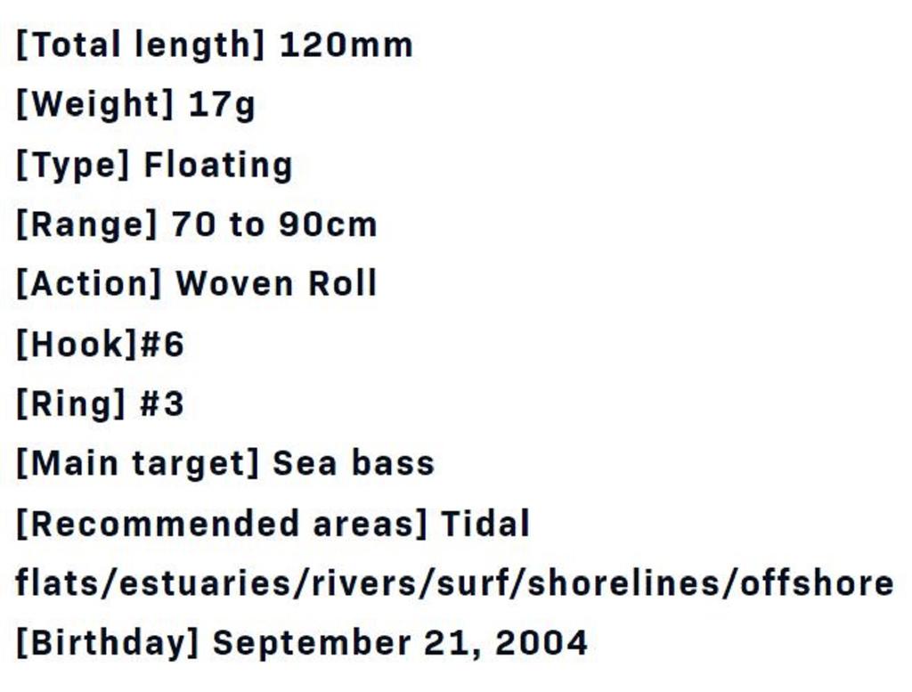 Ima Sasuke 120 Mm Floating Lure 223 (3123)