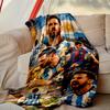 1pc Digital Print Nap Blanket, Football Star Messi Blanket for Home Use, All Season Warmth, Christmas and Valentine's Day Gift Blanket