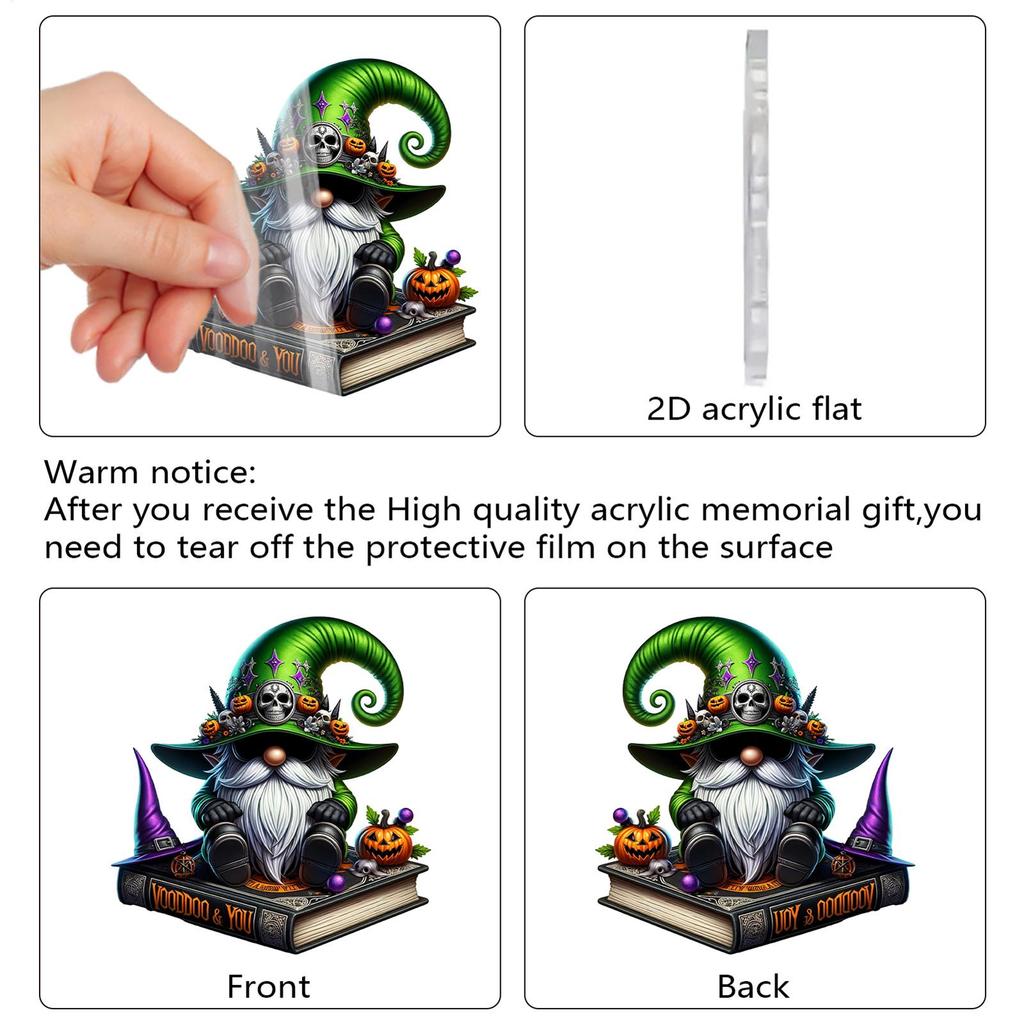 Halloween Countdown Advent 2D Acrylic Countdown Calendar Toy Figures Holiday Planner Decor 24 Days For Girl Boy Toddler Kids