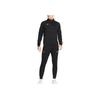 Solid Color Stand Collar Slim Fit Jacket Letter Print Drawstring Cuffed Sports Long Pants Casual Sports Set Men Sets Black DC9066-010