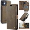 2-in-1 Magnetic Detachable Wallet Case for iPhone 12/12 Pro/12 Pro Max - PU Leather, Card Slots, MagSafe Charging, 360° Protection & Kickstand