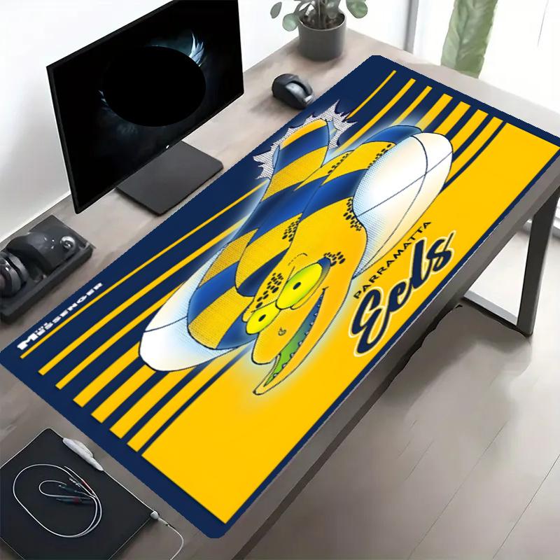 Parramatta Eels Print Mouse Pad, Anti‑Slip Desktop keyboard Mat, for PC Laptop Gaming Working Daily Use, Cool Festival Birthday Gift