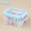 18pcs Three-Layer Sewing Tool Kit Portable Sewing Kit Box Space Saving Needlework Box  Travel Use