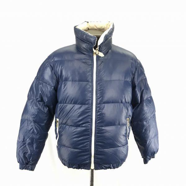 

Куртка DESCENTE Сделано в Польше 100% пух белого гуся 165см Мужская S к M Сине-бежевая Двусторонняя