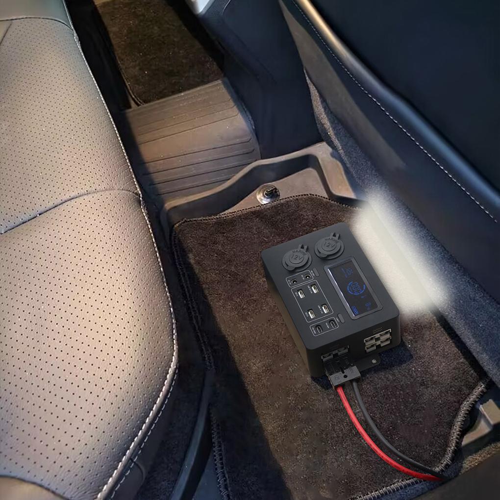 Mini Power Box Power Socket Box Socket Box Portable Control Hub For RVs SUVs Boats Yachts Cars Power Box+Plugs