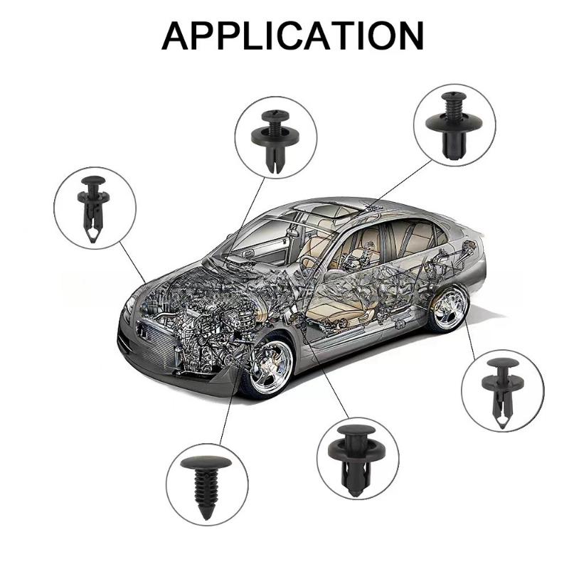 Car Retainer Clips Plastic Fasteners Kit 6 Size Auto Push Pin Rivets Set Body Bumper Push Rivet Clips Car Interior Accessories