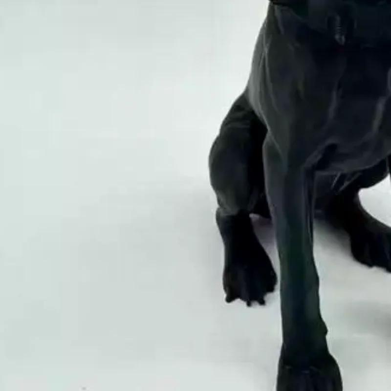 Sitting Doberman Pinscher Figurine,Cool Dog Statue For Pet Lovers Car Desk Bookshelf Decor,3D Printed Craft Home Ornament