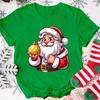 Merry Christmas Santa Claus Shirt Cute Christmas Tshirt Unisexs Xmas Short Sleeve Shirts Holiday Clothes