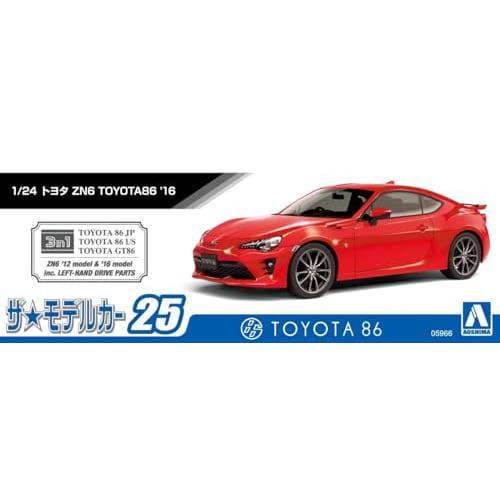 Aoshima Bunka Kyozai (AOSHIMA) 1/24 The Model Car Series No. 25 Toyota ZN6 TOYOTA86 2016 Plastic Model