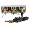Car Gauge Kit 3 In 1 52mm 2in Water Temperature Oil Pressure Voltage Meter Universal for 12V Car