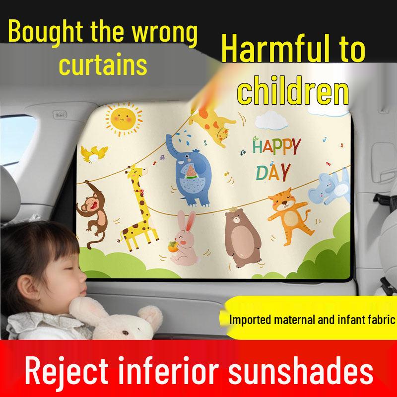 Car Privacy Blackout Curtains: Sunshade for Rear Window and Stroller