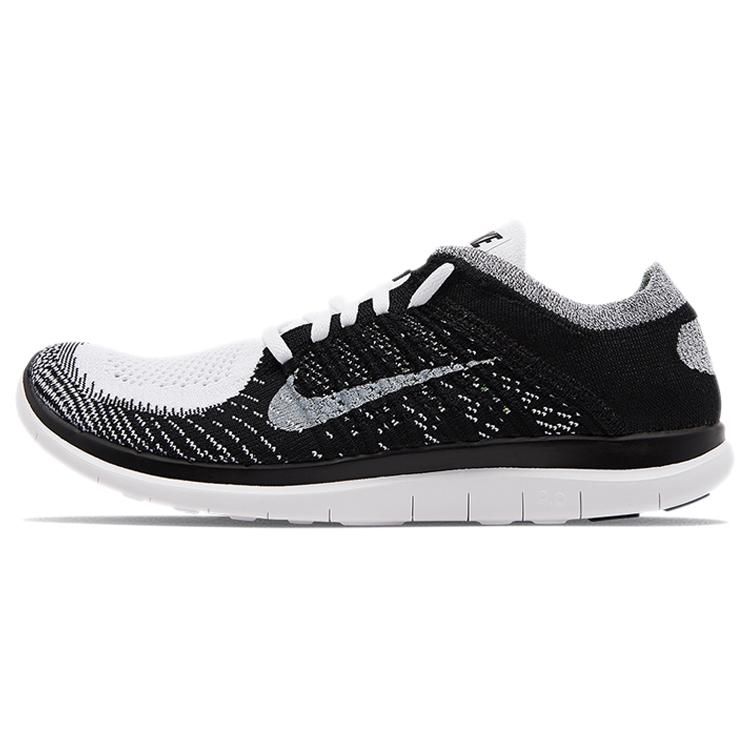 

new Nike Free 4.0 Flyknit White Black 44.5