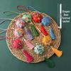 Dragon Boat Festival Auspicious Talisman Pendant with Tassels: Portable Car Hanging Ornament Souvenir