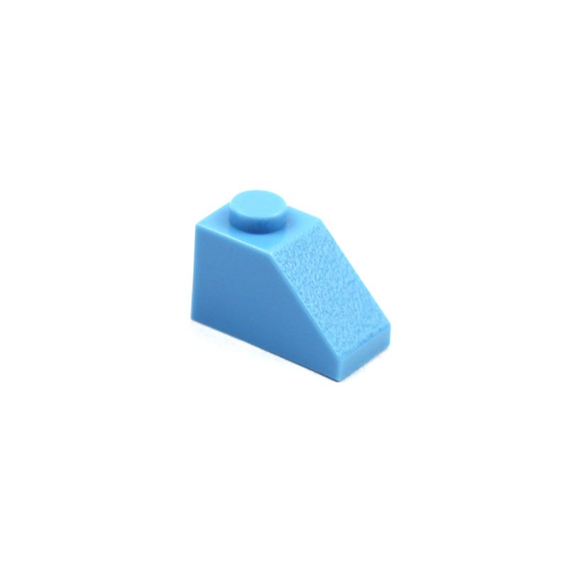 50pcs Roof Tile 1X2 Blocks With Slope 45 MOC Enlighten Building Bricks Sets Accessories Boys Toys Compatible Classic Parts 3040