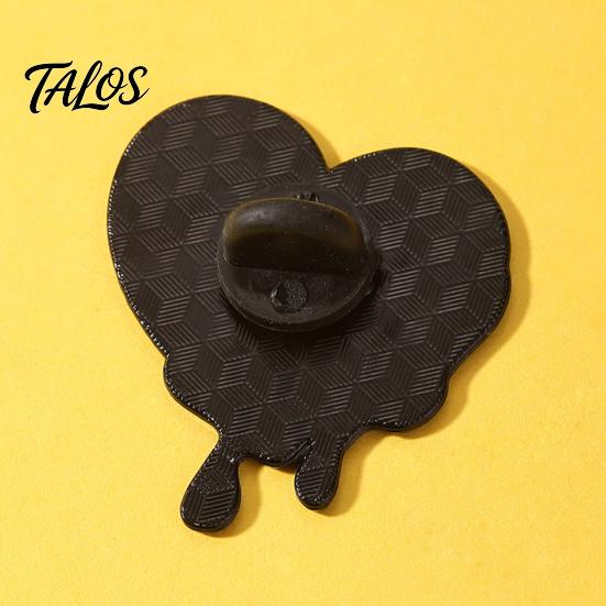 Decorative Hat Pin Enamel Love Waffle Brooch, Heart Metal Lapel Pin, Sweater Brooch Cardigan Coat Suit Scarf Decor, Men Women Clothing Accessories Bag