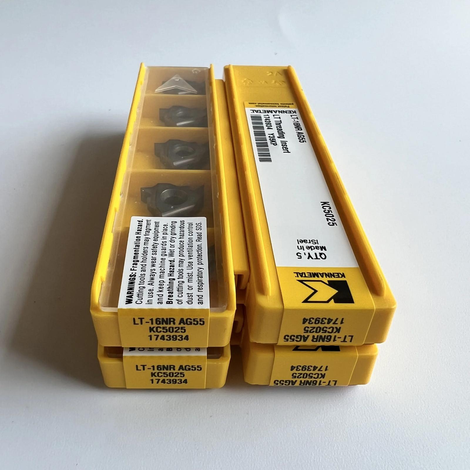 

Original / LT-16NRAG55 KC5025 / Industrial indexable Carbide Inserts 10 Pcs