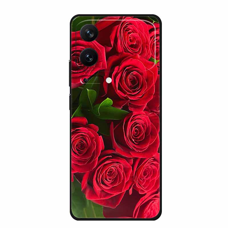 For Xiaomi 17 Pro 2025 Phone Case Fashion Flowers Black Silicone TPU Soft Coque For Xiaomi Mi 17 Pro Max Back Cover Case Shell