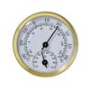 Mini Analog Hygrometer Thermometer Aluminum Alloy Case Plastic Base Lens