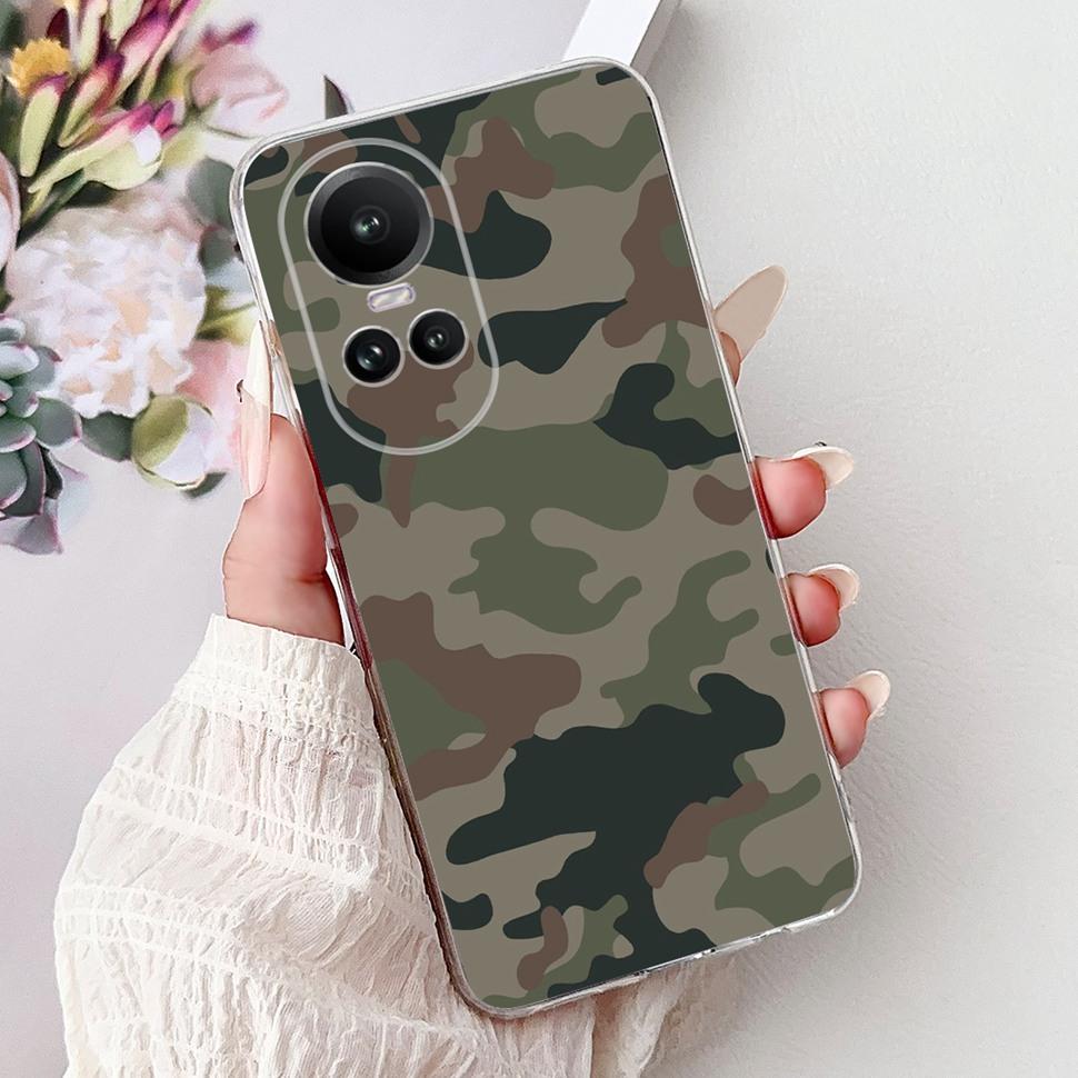 For OPPO Reno10 5G Case CPH2531 Luxury Cat Cartoon Cover Clear Silicone Soft TPU Phone Case For OPPO Reno 10 Reno10 Back Covers