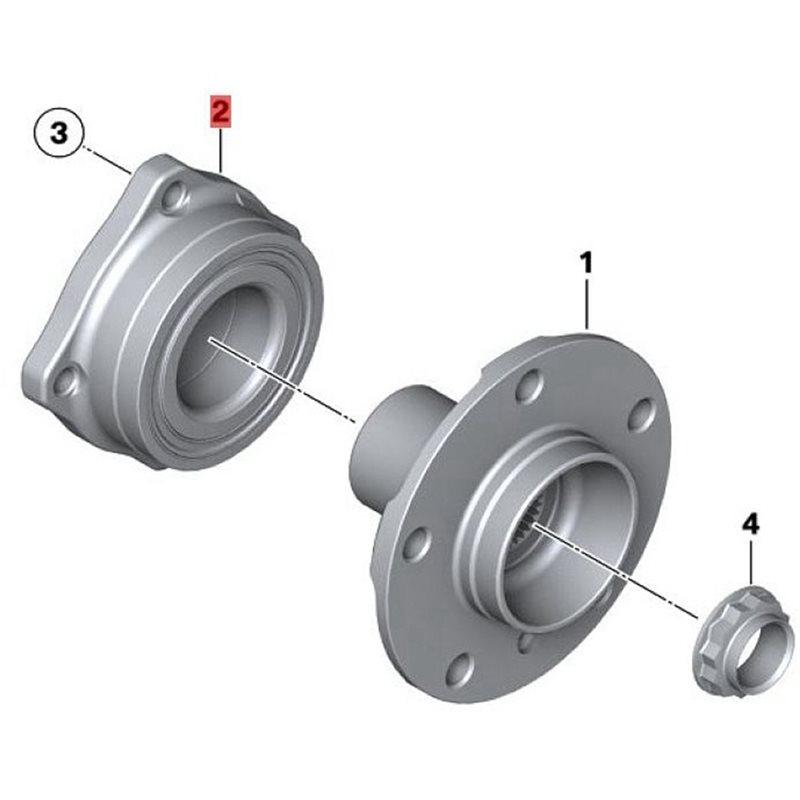 Rear Wheel Hub Bearing Replacement Part For BMW X3 F25 X4 F26- Model Code 33406787015