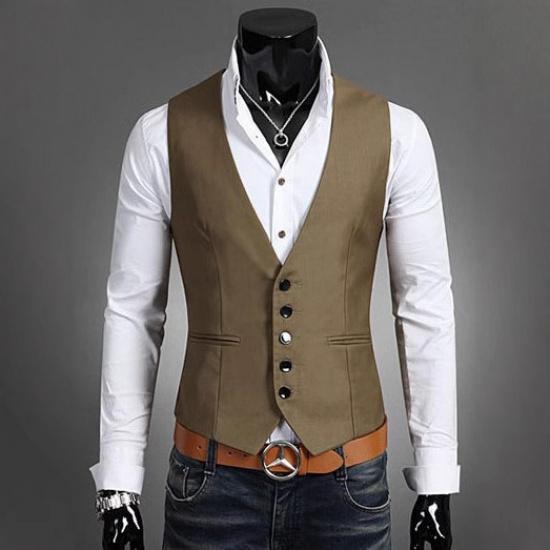 2025 Summer New Male Trendy Korean Edition Slim Fit Vest Coat, Suit Vest, Large 5XL Vest