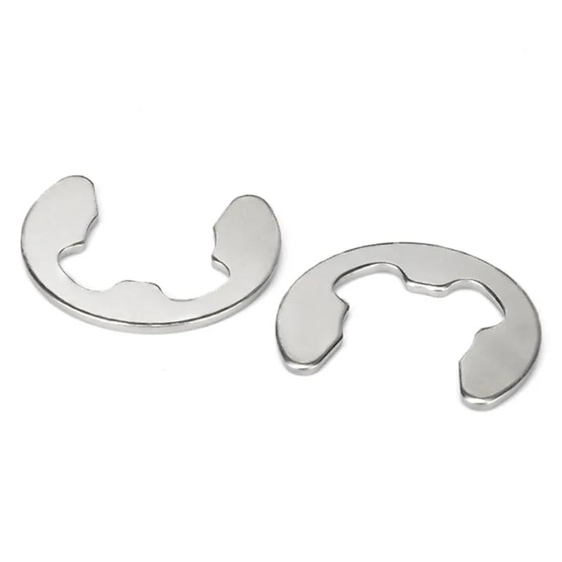 M1.5 M2 M2.5 M3 M3.5 M4 M5 M6 M7 M8 M9 M10 M12 M15 304 Stainless Steel E Clip Circlip Retaining Ring Washer for Shaft Fastener