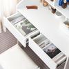 Makeup Vanity with Mirror and Stool 80x135cm Nyana Home | White MDF